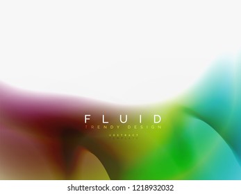 Background abstract fluid colors design, vector trendy template