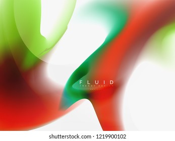 Background abstract fluid colors design, vector trendy template