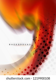 Diseño de colores de fluidos abstractos de fondo, plantilla de moda vectorial