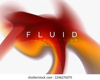 Background abstract fluid colors design, vector trendy template