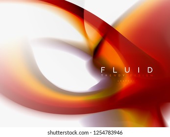Background abstract fluid colors design, vector trendy template