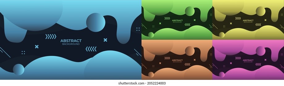 Background abstract fluid design in abstract style with colorful object 