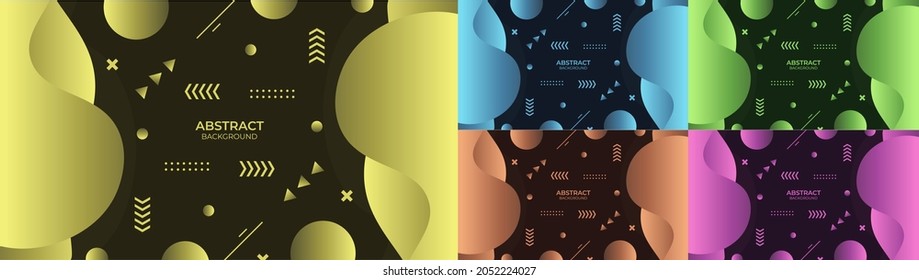 Background abstract fluid design in abstract style with colorful object 