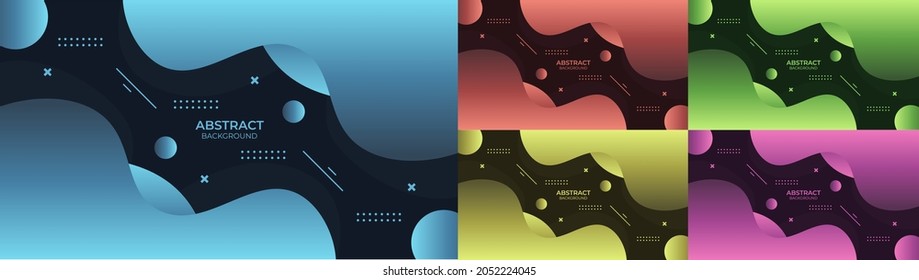 Background abstract fluid design in abstract style with colorful object 