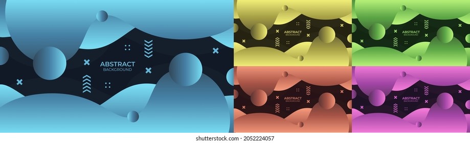 Background abstract fluid design in abstract style with colorful object 
