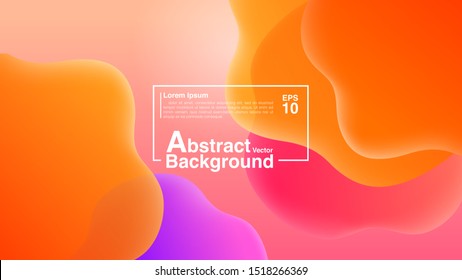 Background Abstract From Fluid Shapes Composition Concept. Lava Lamp Modern Background Abstract. Vector EPS 10