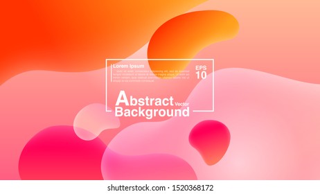 Background Abstract From Fluid Shapes Composition Concept. Lava Lamp Modern Background Abstract. Vector EPS 10