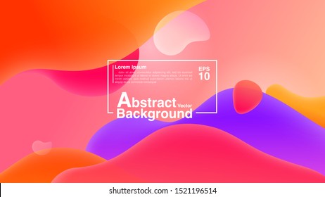 Background Abstract From Fluid Shapes Composition Concept. Lava Lamp Modern Background Abstract. Vector EPS 10