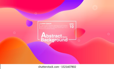 Background Abstract From Fluid Shapes Composition Concept. Lava Lamp Modern Background Abstract. Vector EPS 10