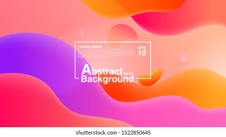 Background Abstract From Fluid Shapes Composition Concept. Lava Lamp Modern Background Abstract. Vector EPS 10