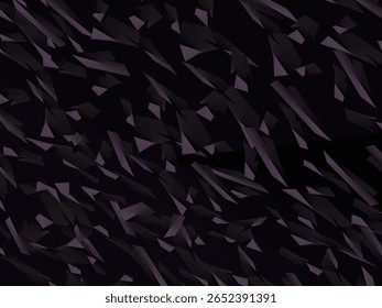 Plano de fundo com padrão vetorial de fibra de carbono forjado abstrato com fragmentos roxo escuro e preto organizados aleatoriamente, criando uma textura moderna e futurista.