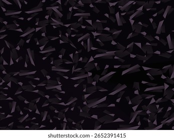 Plano de fundo com padrão vetorial de fibra de carbono forjado abstrato com fragmentos roxo escuro e preto organizados aleatoriamente, criando uma textura moderna e futurista.