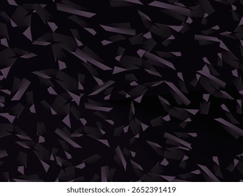 Arrière-plan avec motif abstrait d'Image vectorielle en fibre de carbone forgée avec des fragments violet foncé et noir disposés au hasard, créant une texture moderne et futuriste.