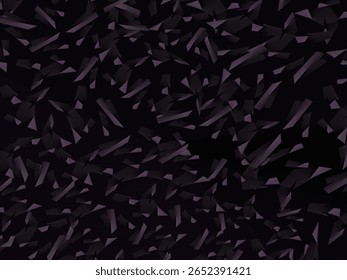 Plano de fundo com padrão vetorial de fibra de carbono forjado abstrato com fragmentos roxo escuro e preto organizados aleatoriamente, criando uma textura moderna e futurista.