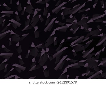 Arrière-plan avec motif abstrait d'Image vectorielle en fibre de carbone forgée avec des fragments violet foncé et noir disposés au hasard, créant une texture moderne et futuriste.