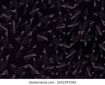 Plano de fundo com padrão vetorial de fibra de carbono forjado abstrato com fragmentos roxo escuro e preto organizados aleatoriamente, criando uma textura moderna e futurista.
