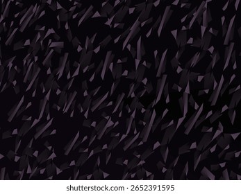 Plano de fundo com padrão vetorial de fibra de carbono forjado abstrato com fragmentos roxo escuro e preto organizados aleatoriamente, criando uma textura moderna e futurista.