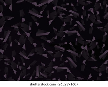 Plano de fundo com padrão vetorial de fibra de carbono forjado abstrato com fragmentos roxo escuro e preto organizados aleatoriamente, criando uma textura moderna e futurista.