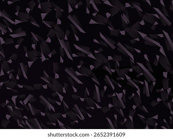 Plano de fundo com padrão vetorial de fibra de carbono forjado abstrato com fragmentos roxo escuro e preto organizados aleatoriamente, criando uma textura moderna e futurista.