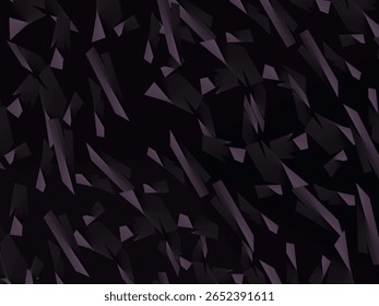 Plano de fundo com padrão vetorial de fibra de carbono forjado abstrato com fragmentos roxo escuro e preto organizados aleatoriamente, criando uma textura moderna e futurista.