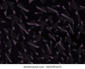 Plano de fundo com padrão vetorial de fibra de carbono forjado abstrato com fragmentos roxo escuro e preto organizados aleatoriamente, criando uma textura moderna e futurista.