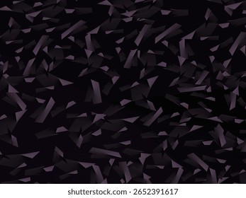 Arrière-plan avec motif abstrait d'Image vectorielle en fibre de carbone forgée avec des fragments violet foncé et noir disposés au hasard, créant une texture moderne et futuriste.