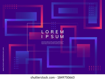 Background abstract full color, gradient color, with a half box line, for presentation background, wallpaper, cover, print, etc.