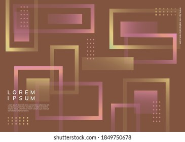 Background abstract full color, gradient color, with a half box line, for presentation background, wallpaper, cover, print, etc.