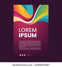 BACKGROUND ABSTRACT FULL COLOR TEMPLATE VECTOR