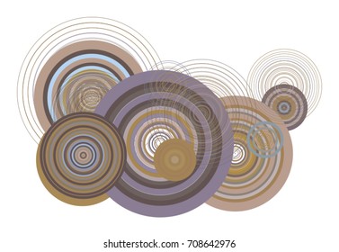 Background abstract geometric circles, bubbles, sphere or ellipses pattern for design. Vector illustration graphic.