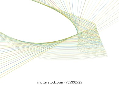 Background abstract geometric line & curve pattern for design. Vector illustration graphic.