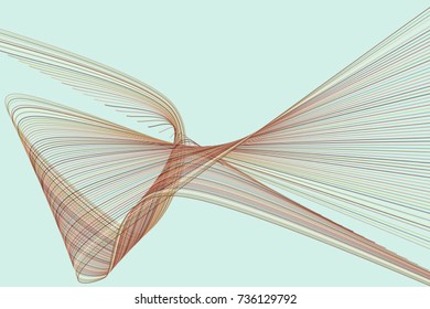 Background abstract geometric line & curve pattern for design. Vector illustration graphic.