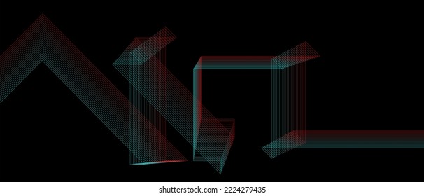 Background abstract geometric line. Vector illustration