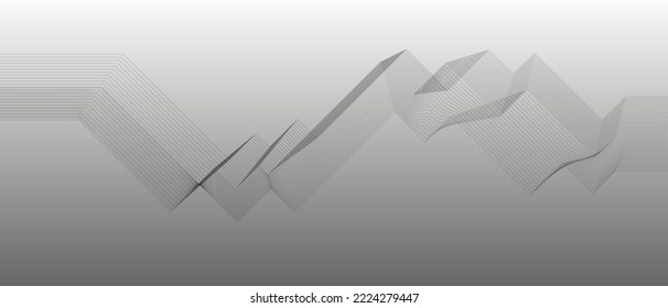 Background abstract geometric line. Vector illustration