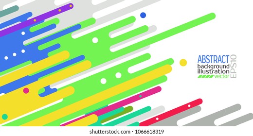 Background abstract geometric multicolored of the bands circles ovals and lines vector