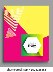 Background  Abstract geometric pattern design. Vector templates for modern design, cover, template, decorated, brochure, flyer.