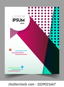 Background  Abstract geometric pattern design. Vector templates for modern design, cover, template, decorated, brochure, flyer.