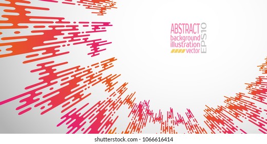 Background abstract geometric red from the bands circles ovals and lines vector