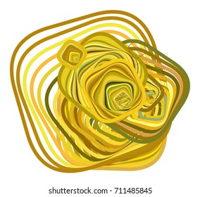 Background abstract geometric rounded rectangle pattern for design. Vector illustration graphic.