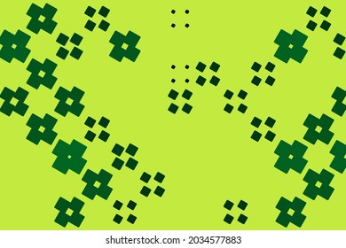 Background with abstract geometric shapes. Design with square shapes. Green colors
