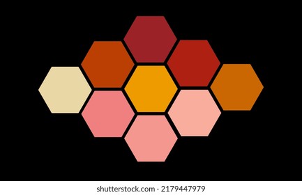 Abstraktes Bild abstrakter geometrischer Formen