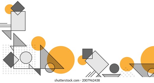 Background of abstract geometric shapes .Minimalistic line background. Advertisement, commercial banner, poster, billboard, sale.Vector illustration.