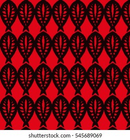 Background of abstract geometric shapes on red background