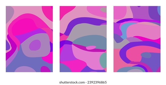 Background with abstract geometric spots and a place for text. Vector illustration in the style of minimalism.