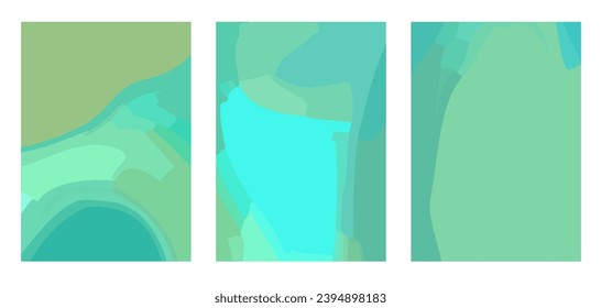 Background with abstract geometric spots and a place for text. Vector illustration in the style of minimalism.
