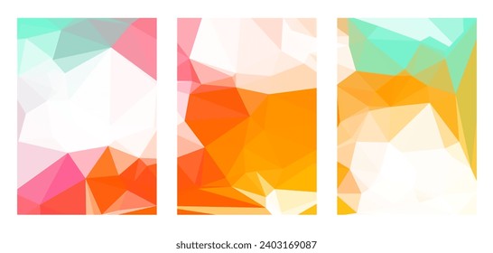 Background with abstract geometric spots and a place for text. Vector illustration in the style of minimalism.