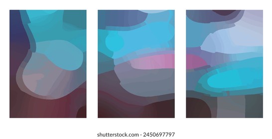 Background with abstract geometric spots and a place for text. Vector illustration in the style of minimalism.