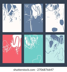 Hintergrund mit abstrakten geometrischen Punkten und einem Platz für Text. Vektorgrafik im Stil des Minimalismus.