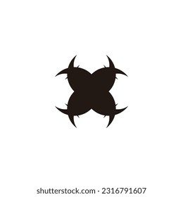 Background, abstract geometric symbol simple logo vector