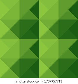 Background abstract geometric triangle pattern green vector background, can be used for cover design, poster, advertising.seamless pattern, repeating fragment, textile printing, 3d background, popular